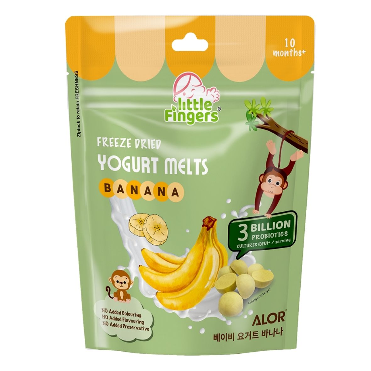 Little Fingers Freeze Dried Yogurt Melts Banana 15g 