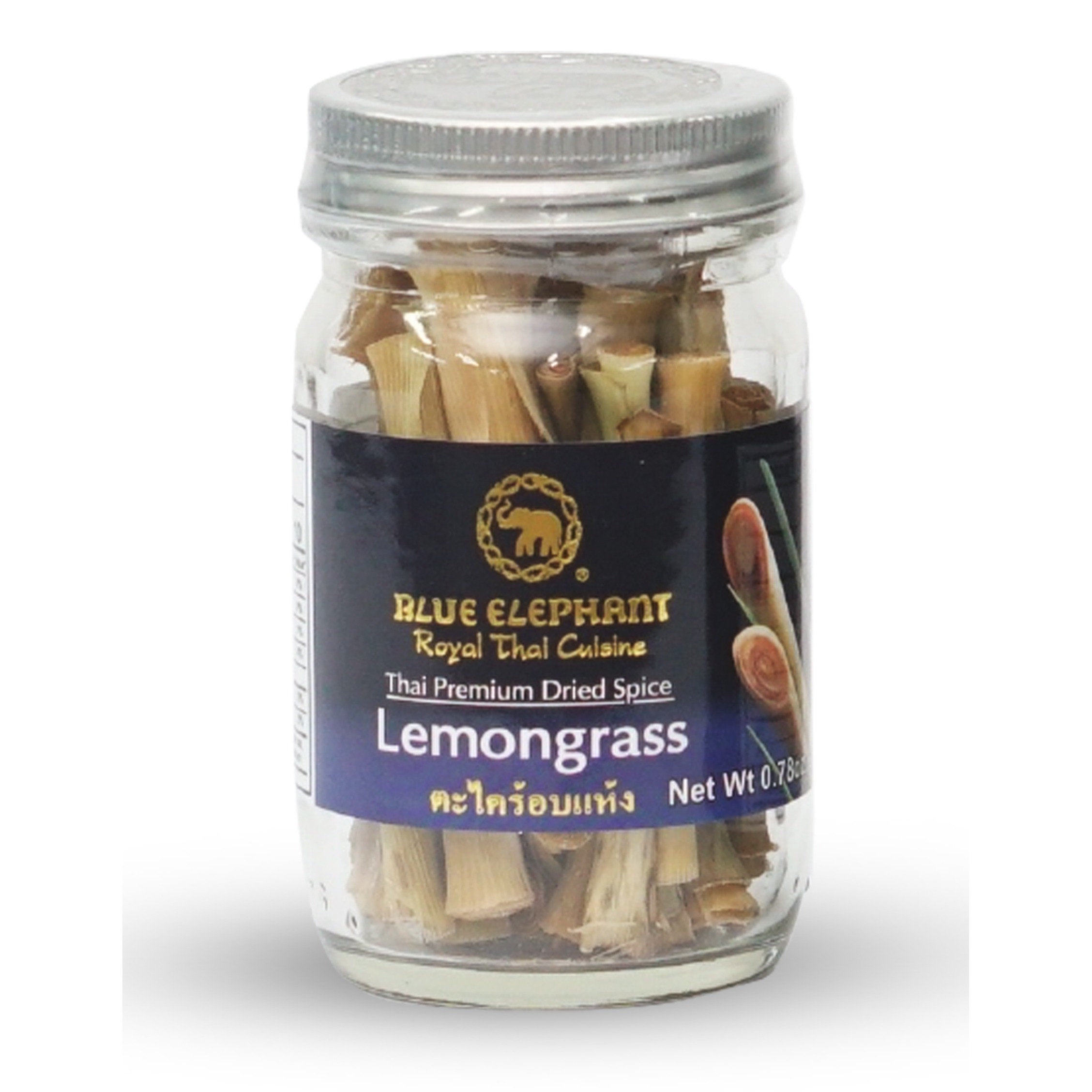 Glass Jars Dried Lemongrass