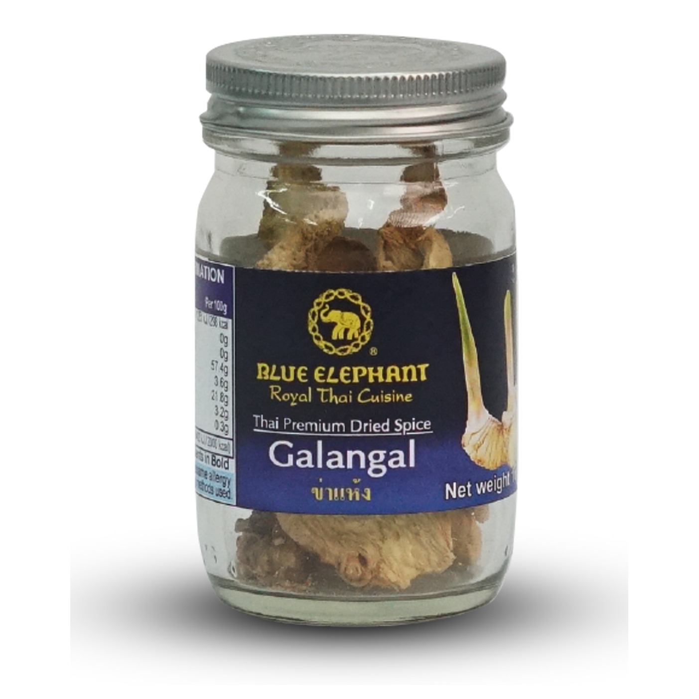 Glass Jars Dried Galangal