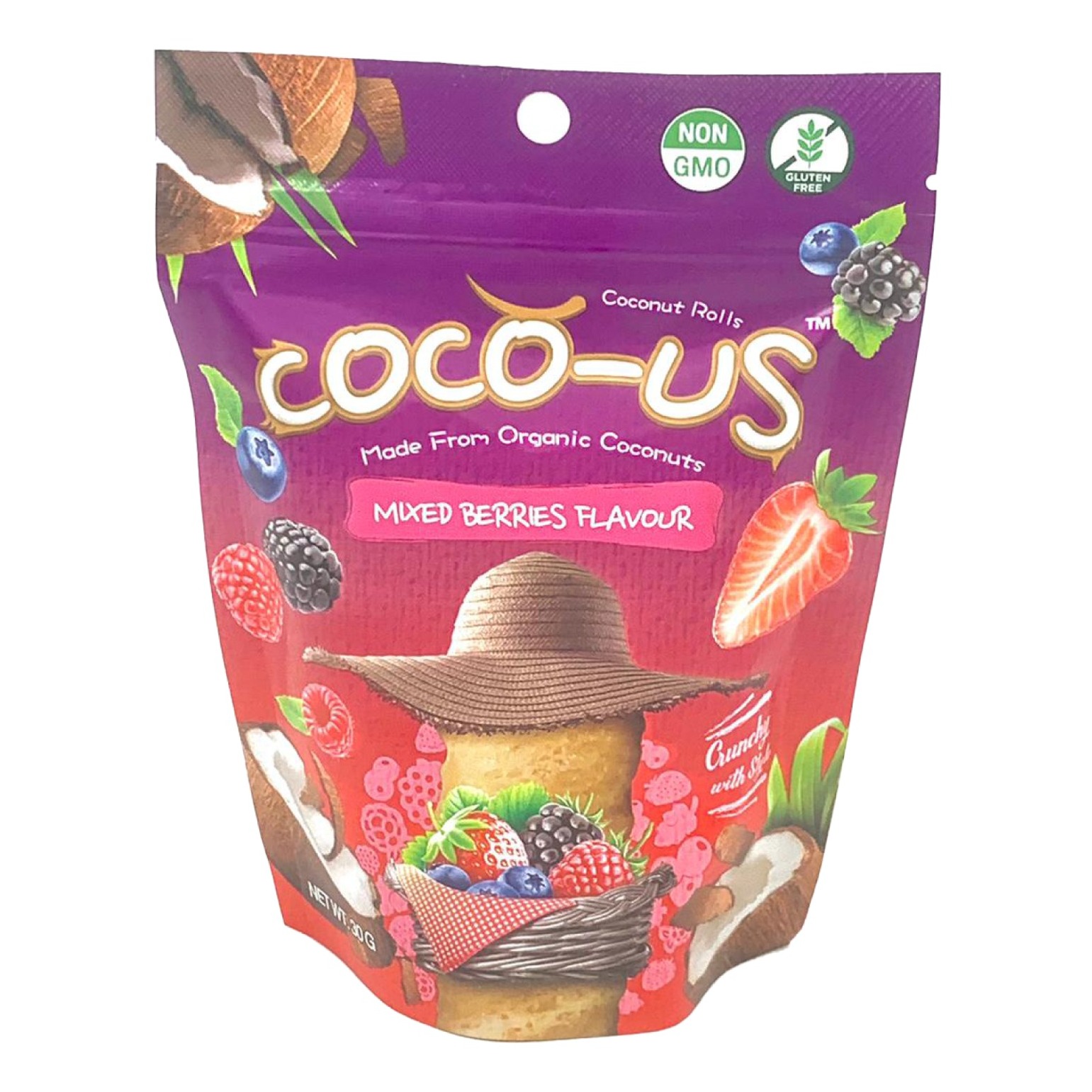 Coconut roll - Mix Berry Flavor