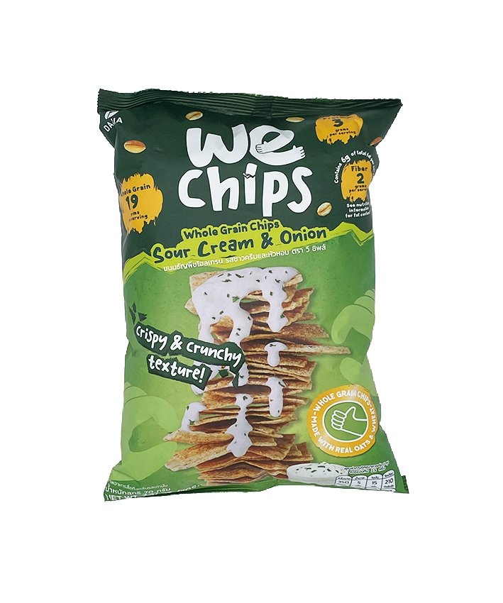 We Chips Whole Grain Chips Sour Cream & Onion Flavor 70g