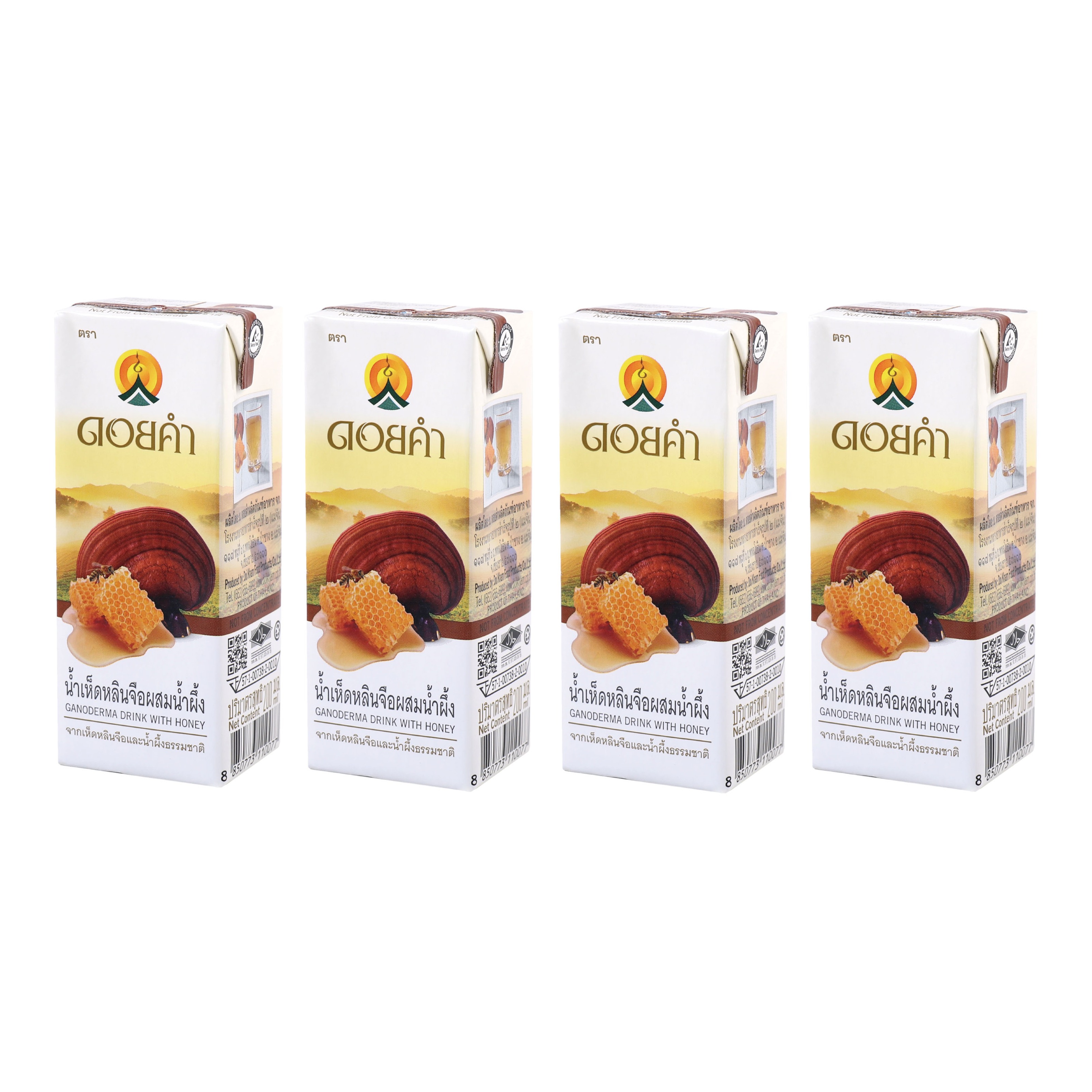 Ganoderma Drink with Honey 4 x 200ML (Pack)