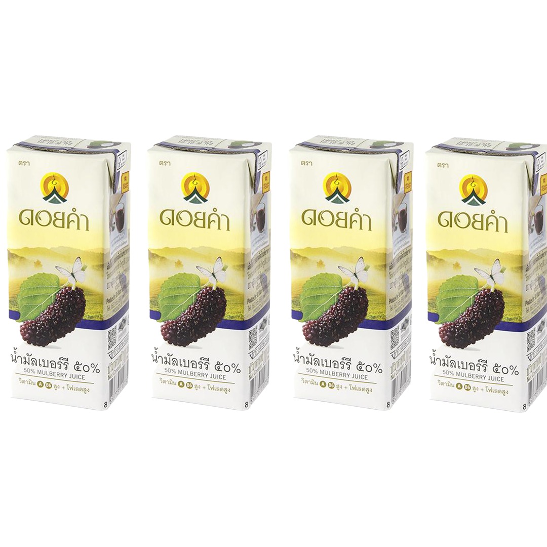 50% Mulberry Juice 4 x 200ML (Pack)