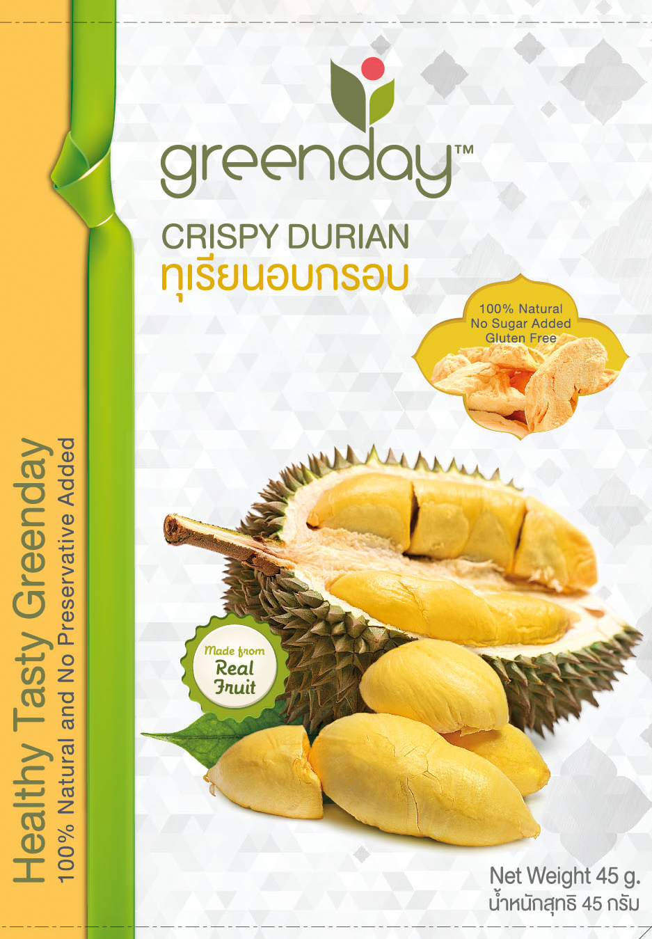 Greenday Freeze dried Durian 45g