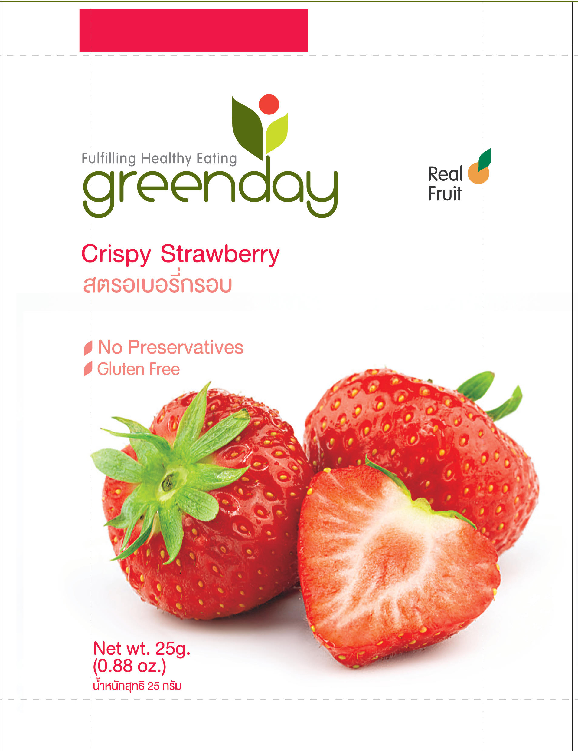 Greenday Crispy Strawberry 25g