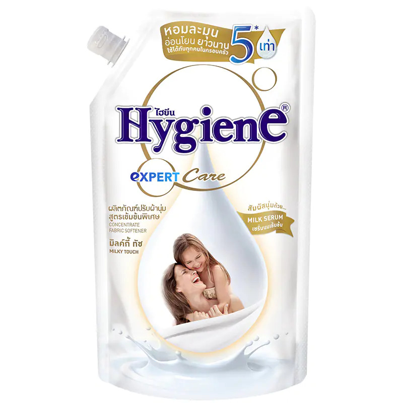 Hygiene Concentrate Fabric Softener White Milky 480ml (3603)Pouch